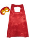 BookMyCostume Red & Yellow Cape and Masks Set for Kids - Superhero Dress Up Costumes for Boys and Girls | Perfect for Dress Up, Cosplay, Halloween & Parties | 3-10 Years