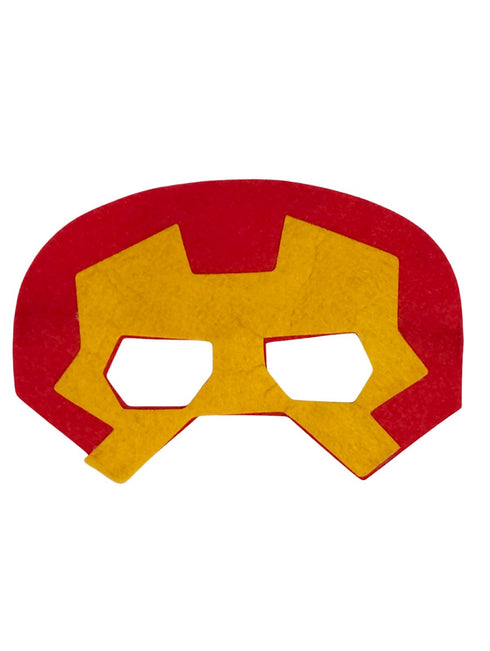 Red & Yellow Cape and Masks Set for Kids - Superhero Dress Up Costumes for Boys and Girls | Perfect for Dress Up, Cosplay, Halloween & Parties | 3-10 Years