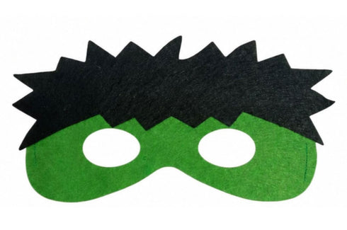 Pack of 3 Red Blue Green Superhero Felt Eye Masks for Kids | Dress-Up Party Props with Elastic Strap | Fancy Dress, Birthday & Halloween Theme Decoration