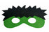 Pack of 3 Red Blue Green Superhero Felt Eye Masks for Kids | Dress-Up Party Props with Elastic Strap | Fancy Dress, Birthday & Halloween Theme Decoration