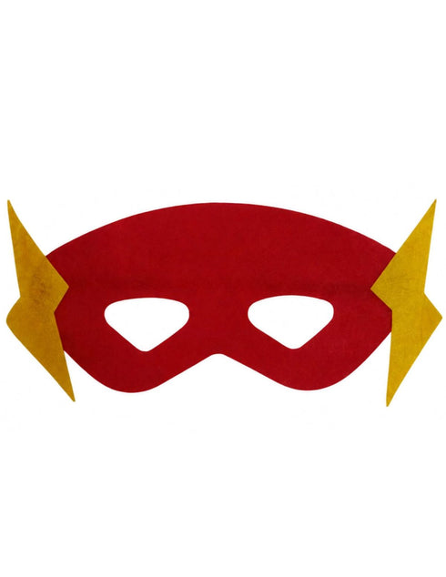 Pack of 3 Black Red Blue Superhero Felt Eye Masks for Kids | Dress-Up Party Props with Elastic Strap | Fancy Dress, Birthday & Halloween Theme Decoration