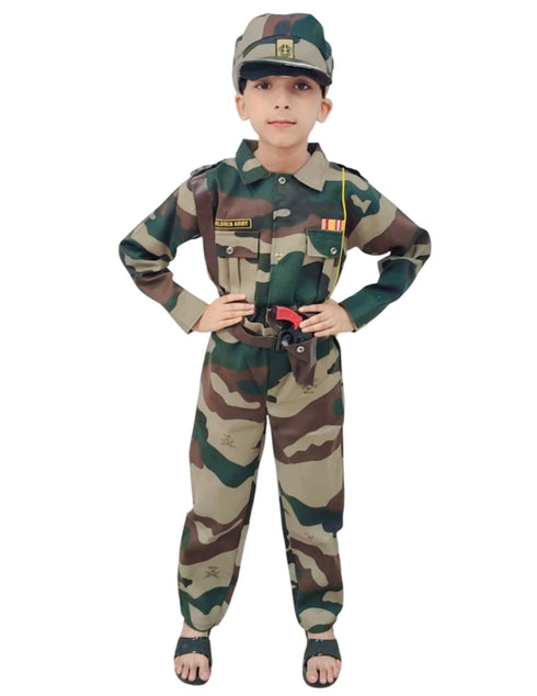 6pcs Military Woodland Print | Independence Day | Army Dress | Community Helper Soldier for Patriotic Events for Role Play