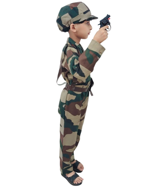 6pcs Military Woodland Print | Independence Day | Army Dress | Community Helper Soldier for Patriotic Events for Role Play