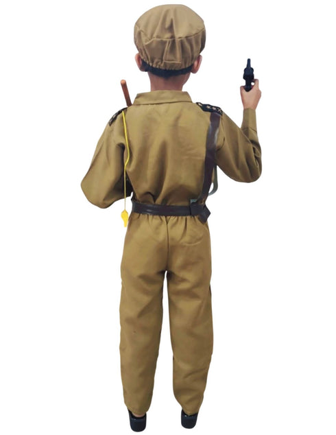BookMyCostume Police Dress for Kids | 7 Pcs Set Police Uniform Costume – Professionals & Helpers Theme | Ideal for Fancy Dress, Role Play, Independence Day & School Events