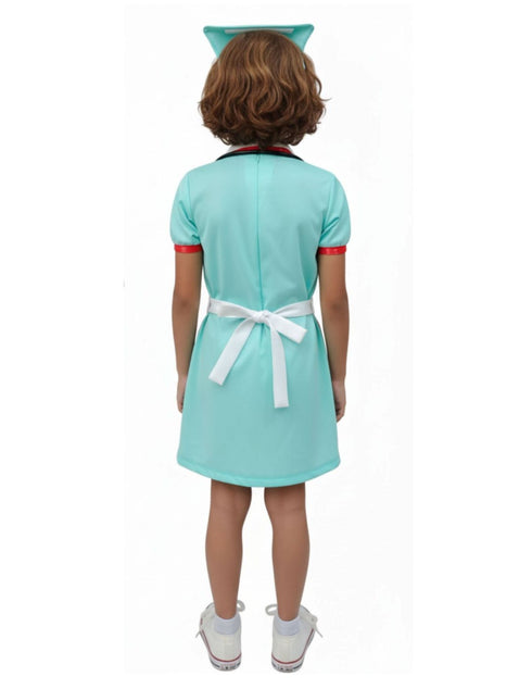 BookMyCostume Community Helper Nurse Sister Fancy Dress Costume For Girls | Complete Set with Frock, Apron, Cap, Stethoscope & Syringe – Perfect for Role Play & Kids Fancy Dress