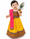 Radha Dress for Baby Girl | Janmashtami Radha Costume for Girls with Dupatta & Morpankh | Radha Rani Dress for Baby Girl | Fancy Dress Costume for Role Plays & Festival | 0-6 Months