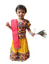 BookMyCostume Radha Dress for Baby Girl | Janmashtami Radha Costume for Girls with Dupatta & Morpankh | Radha Rani Dress for Baby Girl | Fancy Dress Costume for Role Plays & Festival | 0-6 Months
