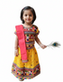 Radha Dress for Baby Girl | Janmashtami Radha Costume for Girls with Dupatta & Morpankh | Radha Rani Dress for Baby Girl | Fancy Dress Costume for Role Plays & Festival | 0-6 Months