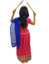 Readymade Pink Ethnic Cotton Garba Lehenga for Kids & Adults | Lehenga Choli Set with Dupatta & a Pair of Dandiya Sticks | Traditional Navratri Outfit for Garba Nights & Festivals