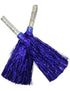 BookMyCostume Dark Blue Pom Pom with Stick | Cheerleader Pompoms for Kids Dance | Pom Poms for Kids for Dance & Sports Events | Cheer Girls Pom Pom for School Annual Day | Fancy Dress Costume Acessory