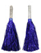 BookMyCostume Dark Blue Pom Pom with Stick | Cheerleader Pompoms for Kids Dance | Pom Poms for Kids for Dance & Sports Events | Cheer Girls Pom Pom for School Annual Day | Fancy Dress Costume Acessory