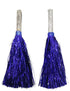 BookMyCostume Dark Blue Pom Pom with Stick | Cheerleader Pompoms for Kids Dance | Pom Poms for Kids for Dance & Sports Events | Cheer Girls Pom Pom for School Annual Day | Fancy Dress Costume Acessory