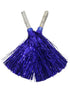 BookMyCostume Dark Blue Pom Pom with Stick | Cheerleader Pompoms for Kids Dance | Pom Poms for Kids for Dance & Sports Events | Cheer Girls Pom Pom for School Annual Day | Fancy Dress Costume Acessory