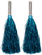Turquoise Pom Pom with Stick | Cheerleader Pompoms for Kids Dance | Pom Poms for Kids for Dance & Sports Events | Cheer Girls Pom Pom for School Annual Day | Fancy Dress Costume Acessory