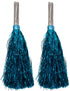 Turquoise Pom Pom with Stick | Cheerleader Pompoms for Kids Dance | Pom Poms for Kids for Dance & Sports Events | Cheer Girls Pom Pom for School Annual Day | Fancy Dress Costume Acessory