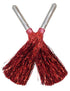 BookMyCostume Red Pom Pom with Stick | Cheerleader Pompoms for Kids Dance | Pom Poms for Kids for Dance & Sports Events | Cheer Girls Pom Pom for School Annual Day | Fancy Dress Costume Acessory