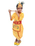 BookMyCostume Krishna Dress for Baby Boy | Print Shri Krishna Costume for Kids with Patka, Flute, Mukut & Mala | Janmashtami Photoshoot Outfit | Fancy Dress RolePlay Costume for Kids