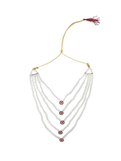 Heavy Pearl Krishna Jewellery Set for Kids/Janmashtami Accessory for Kids/Infant Bal Gopal/Kanha Bal Krishna Mukut Jewelry Set 0-8 Years