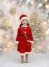 BookMyCostume Christmas Dress for Girls Santa Theme Frock Fancy Dress Costume | Santa Girl Costume - Premium
