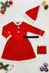 BookMyCostume Christmas Dress for Girls Santa Theme Frock Fancy Dress Costume | Santa Girl Costume - Premium
