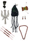 Shiva Accessories for kids | Complete Shankar Bhagwan Jewellery Set - Trishul, Damru, Rudraksha, Sarp, Chand & Wig for Shivratri and Fancy Dress Costume Accessory