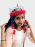Medieval Princess Dangling Feather Tiara Crown HeadBand Fancy Dress Costume Accessory for Girls