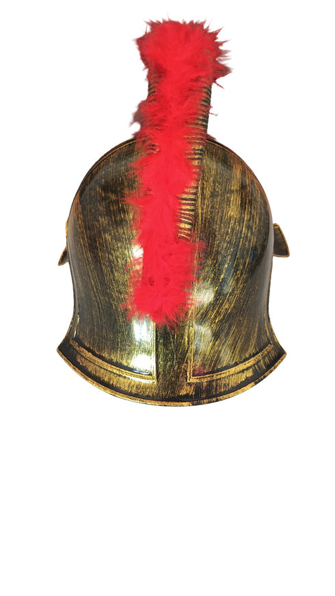 Ancient Roman Greek Warrior Gladiator Helmet Kids & Adults Fancy Dress Costume Accessory
