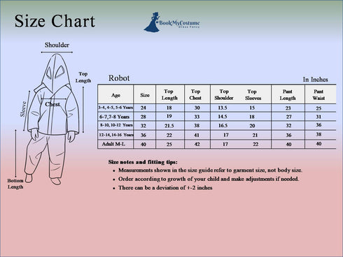 BookMyCostume Human Robot Artificial Intelligence Machine Kids Fancy Dress Costume