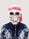 BookMyCostume Silver Skeleton Horror Skull Pirate Mask Fancy Dress Accessories for Halloween Boys & Adults