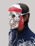 BookMyCostume Silver Skeleton Horror Skull Pirate Mask Fancy Dress Accessories for Halloween Boys & Adults