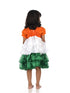 Tri Colored Frock Independence Day for Girl Kids Fancy Dress Costume