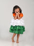 Tri Colored Frock Independence Day for Girl Kids Fancy Dress Costume