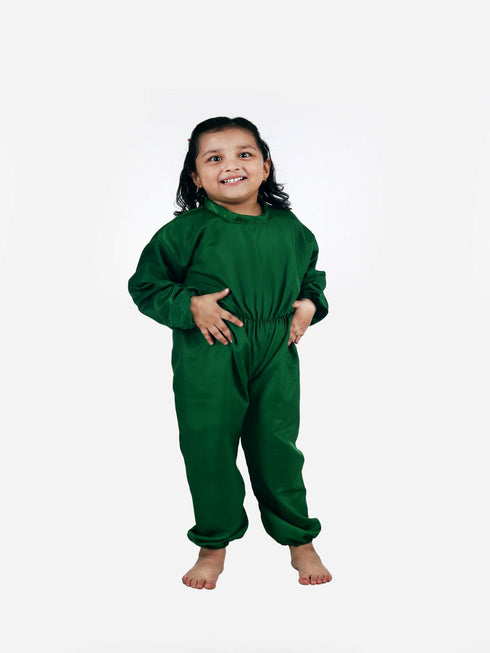BookMyCostume Green Jumpsuit Plant Kids & Adult Fancy Dress Costume