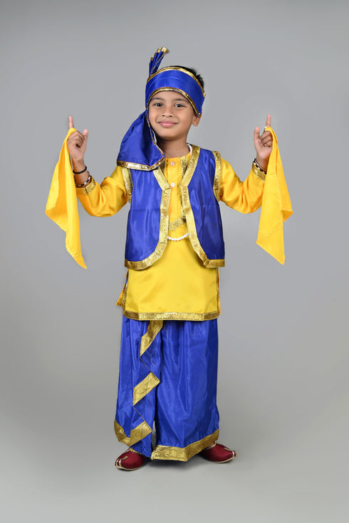 BookMyCostume Punjabi Folk Dance Costume Bhangra for Boys and Men