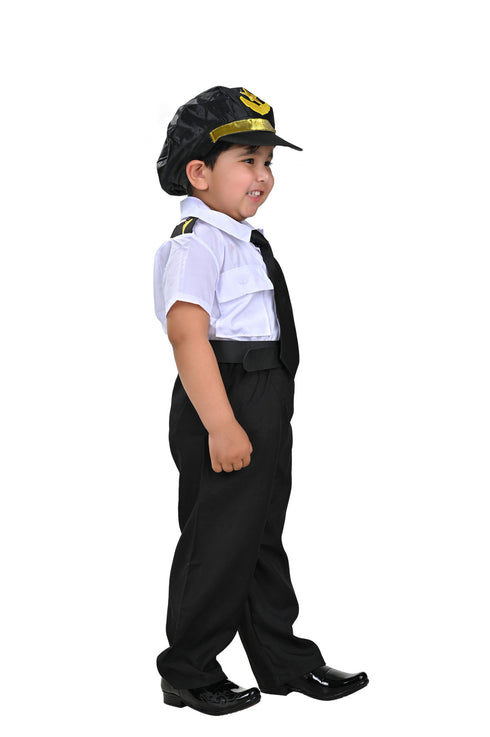BookMyCostume Airline Pilot Professional Helper Kids Fancy Dress Costume | Imported