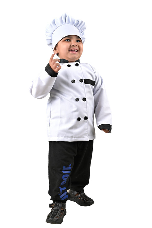 Chef Baker Professional Cook Kids Fancy Dress Costume