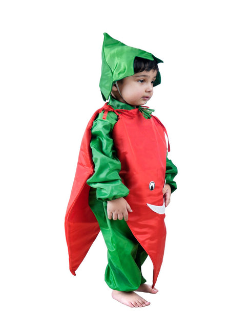 BookMyCostume Carrot Gajar Vegetable Kids Fancy Dress Costume