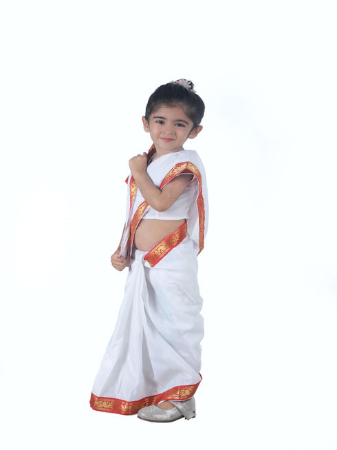 BookMyCostume Bengali Saree For Girls Indian States Fancy Dress Costume Girl & Women