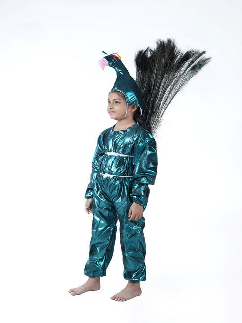 Book My Costume Peacock (with Feathers) Bird Fancy Dress Costume