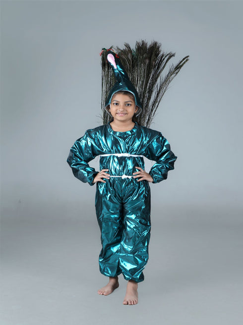 Book My Costume Peacock (with Feathers) Bird Fancy Dress Costume