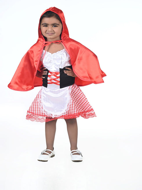 BookMyCostume Little Red Riding Hood Fairy tale Character Kids Fancy Dress Costume