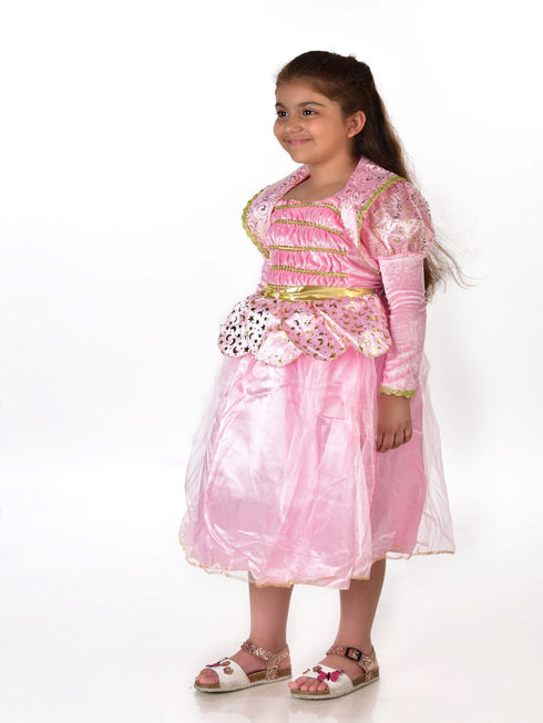 BookMyCostume Princess Aurora Sleeping Beauty Lotus Fairy tale Kids Fancy Dress Costume | Imported
