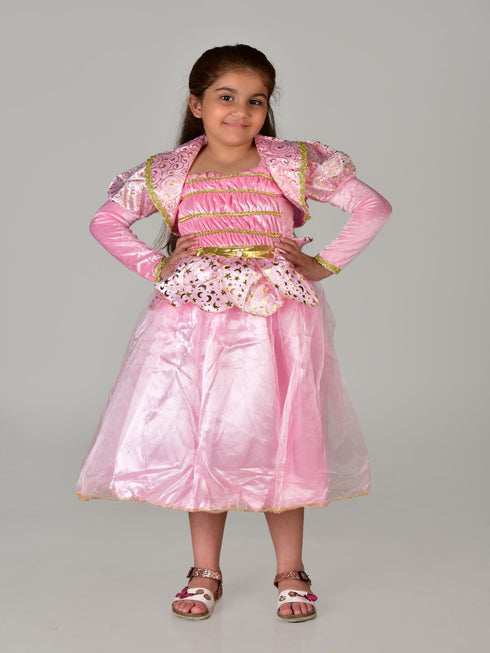 BookMyCostume Princess Aurora Sleeping Beauty Lotus Fairy tale Kids Fancy Dress Costume | Imported