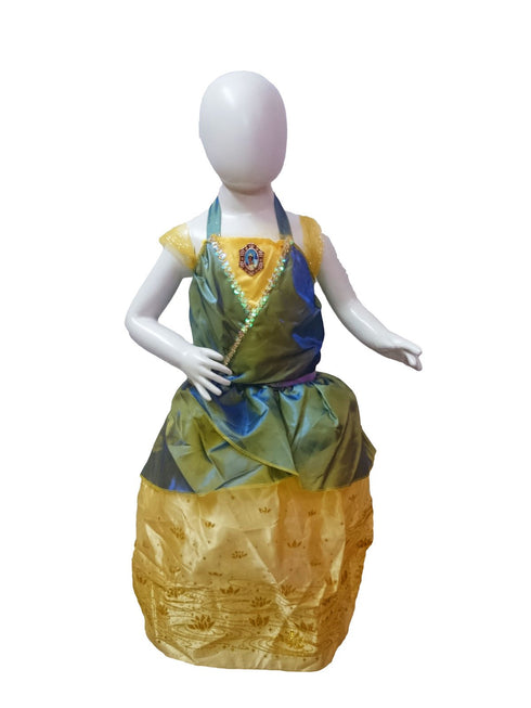 Tiana Disney Princess & the Frog Fairy tale Kids Fancy Dress Costume | Imported