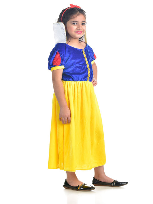 BookMyCostume Kind Princess with Dwarfs Fairy tale Kids Fancy Dress Costume | Imported
