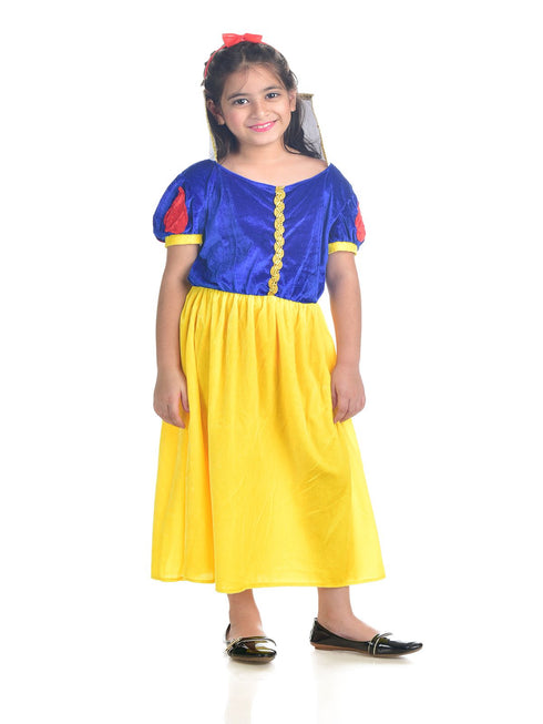 BookMyCostume Kind Princess with Dwarfs Fairy tale Kids Fancy Dress Costume | Imported