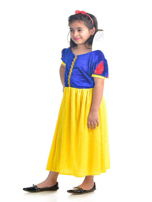 BookMyCostume Kind Princess with Dwarfs Fairy tale Kids Fancy Dress Costume | Imported