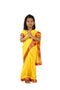 BookMyCostume Devaki Yellow Saree Janmashtami Girls Fancy Dress Costume