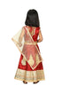 BookMyCostume Radha Garba Lehenga Choli Kids Fancy Dress Costume for Girls - Premium - Maroon & Golden