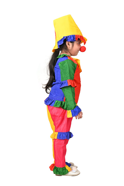 BookMyCostume Joker Colorful Clown Kids Adults Fancy Dress Costume